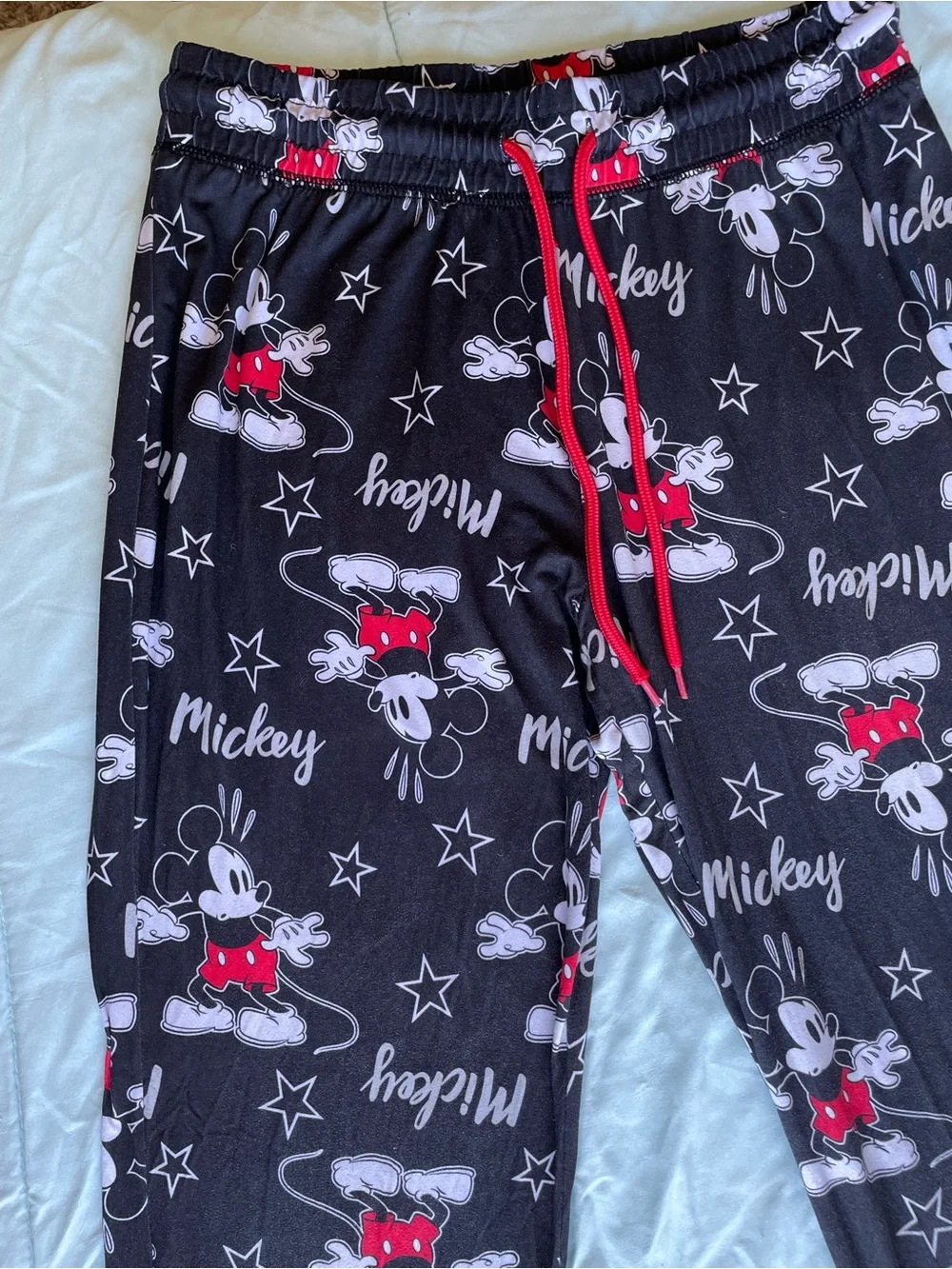 โจ Disney Mickey Mouse Pajama Joggers Small LIKE NEW! โค๏ธ๐ค - Picture 5 of 13